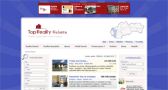 Desktop Screenshot of domy.reality-galanta.eu
