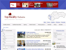 Tablet Screenshot of domy.reality-galanta.eu